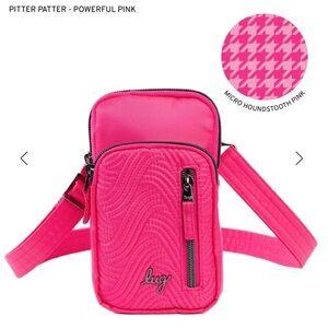 New Lug Pitter Patter Crossbody Bag- Powerful Pink